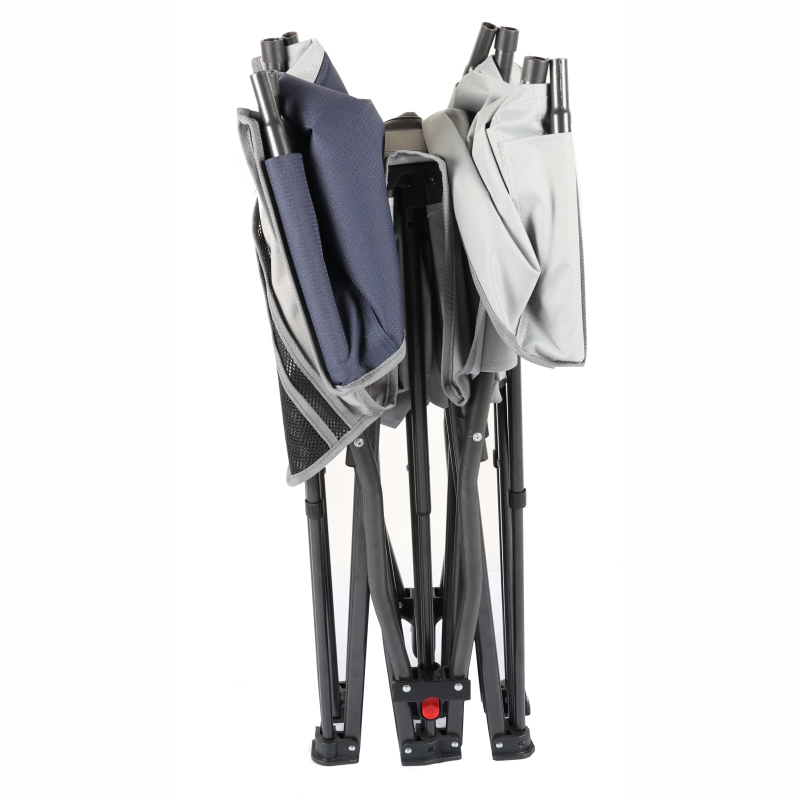 سرير تخييم كلاسيكي قابل للطي بإطار فولاذي مع حقيبة حمل C120