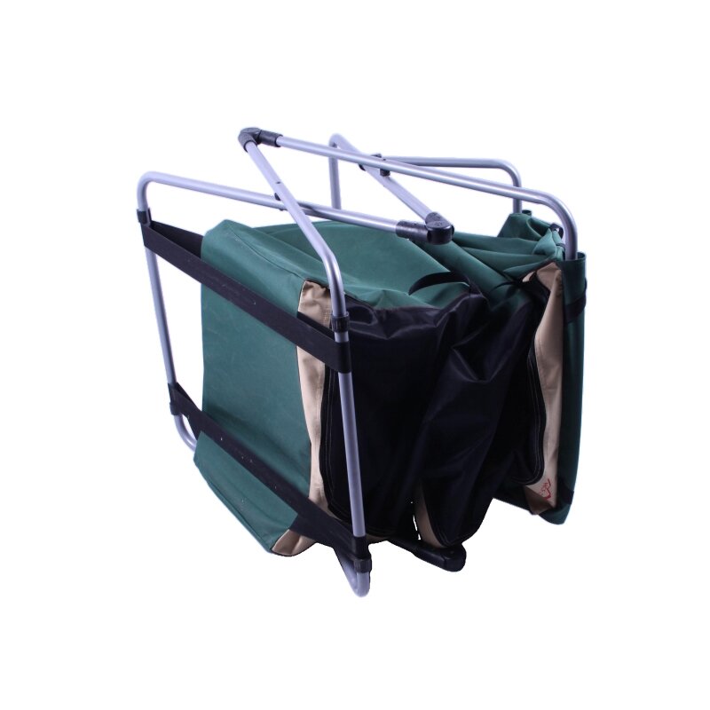 خزانة تخزين للتخييم بثلاثة أرفف وإطار قابل للطي السريع GZ203